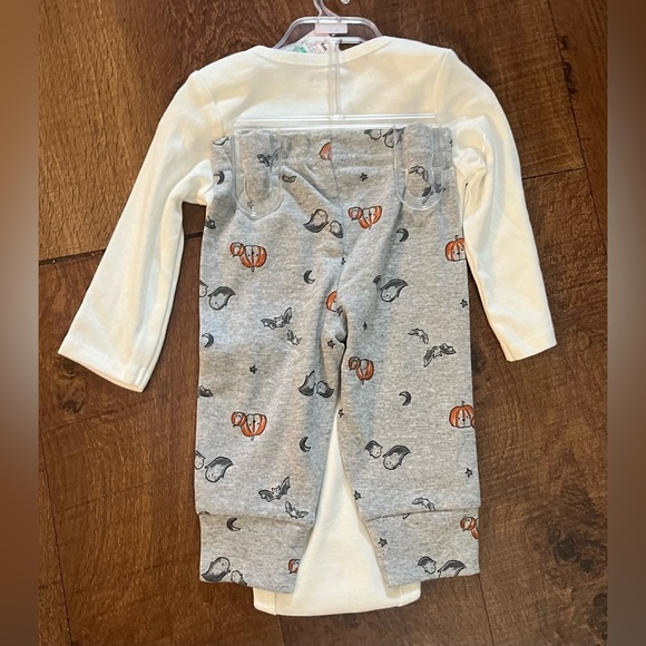 Halloween ghost outfit baby unisex boy girl 2 sizes 3 & 6 months 2 piece NWT NEW - Picture 5 of 7